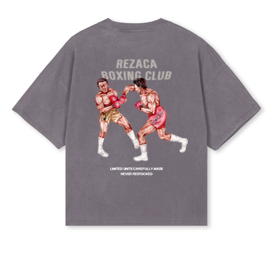 BOXING_PG Pigment Grey Oversized Boxy Tee. - Image 2