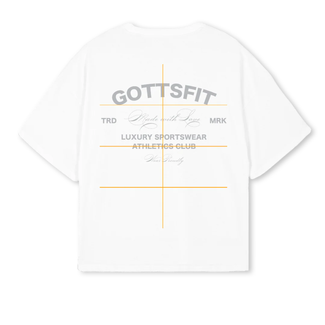 GFAC  White Oversized Boxy Tee. - Image 2