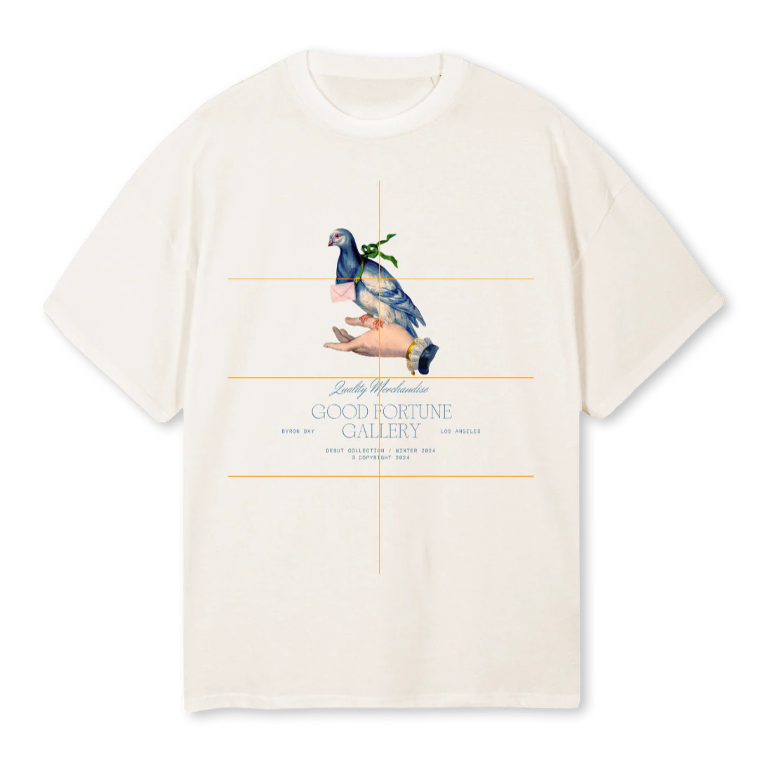 GFGPIGYGIRL Vintage White Oversized Tee.
