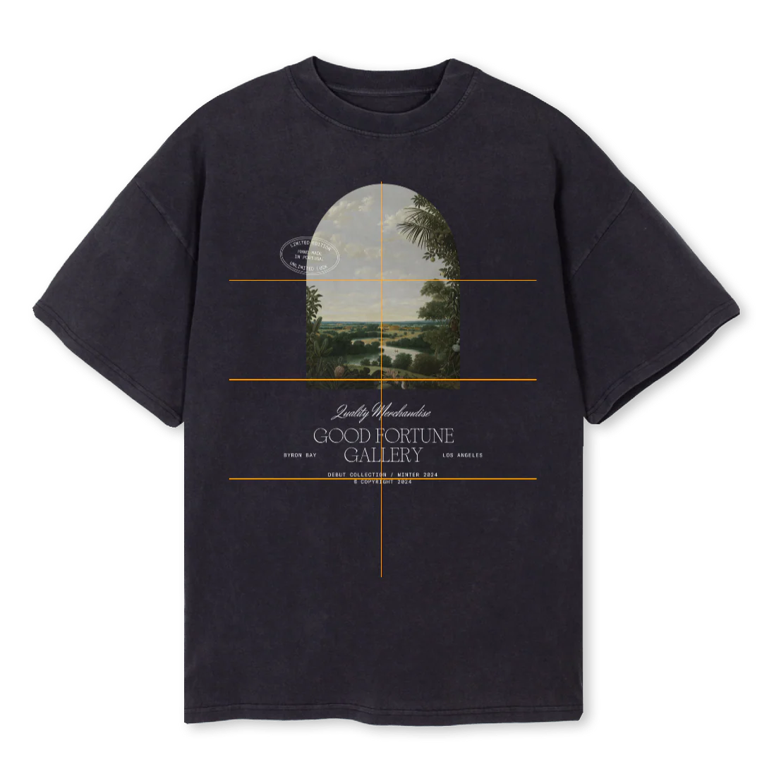 GFGVISTA Vintage Black Oversized Tee.