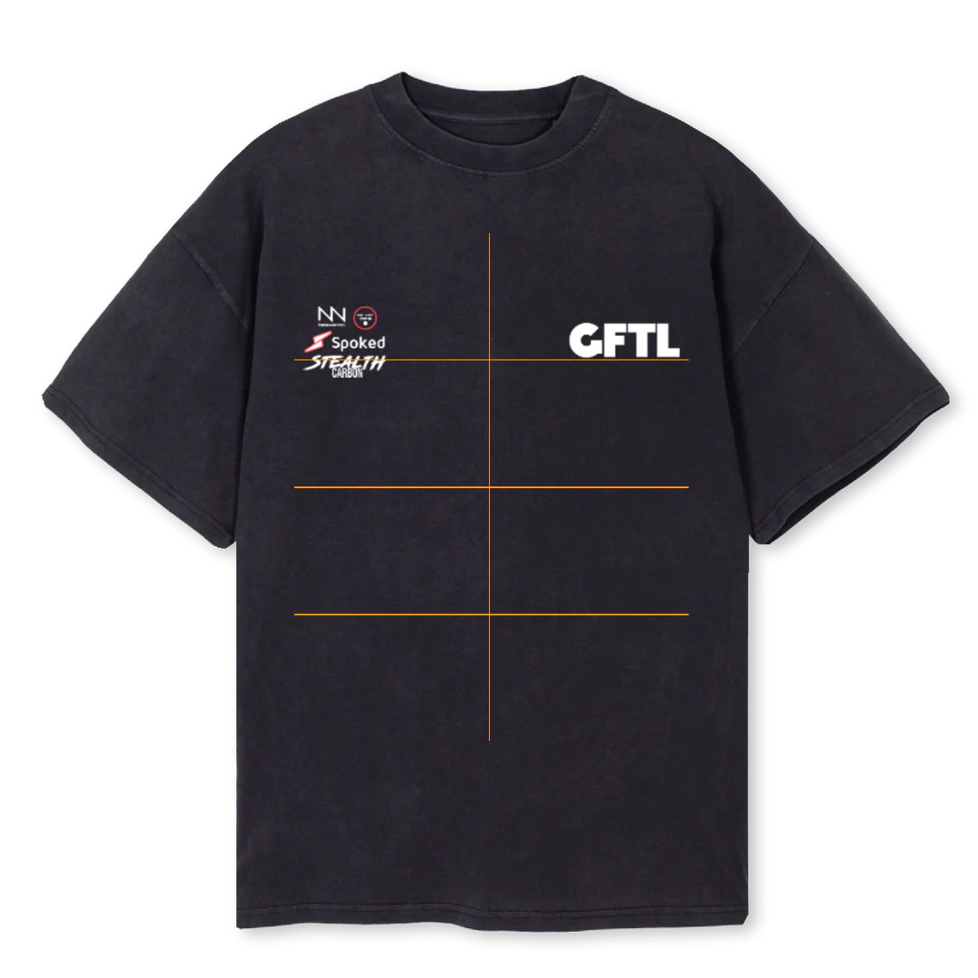 GFTL NBA Vintage Black Oversized Tee.
