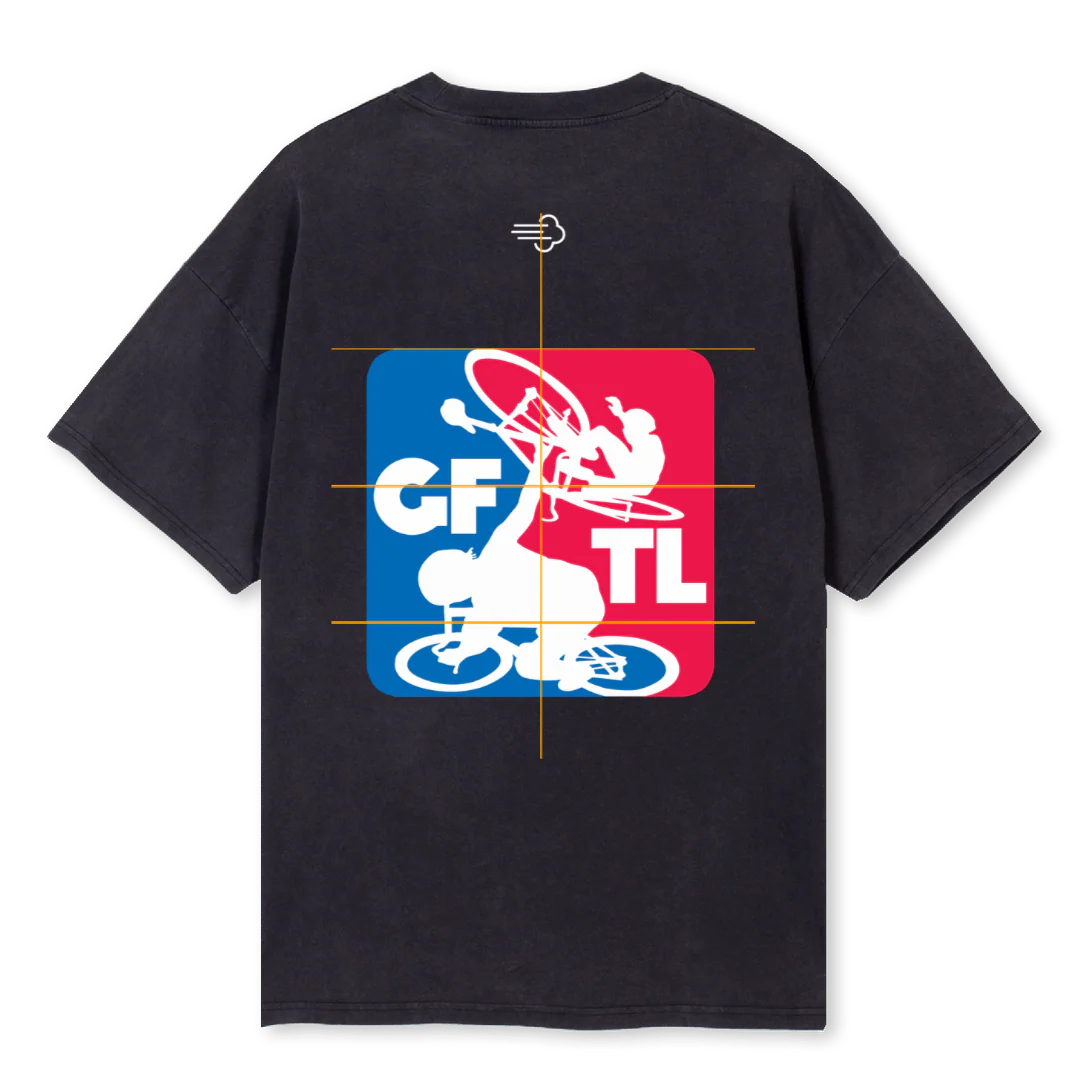 GFTL NBA Vintage Black Oversized Tee. - Image 2