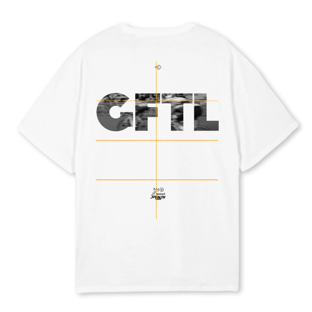 GFTL TRACK White Oversized Tee. - Image 2