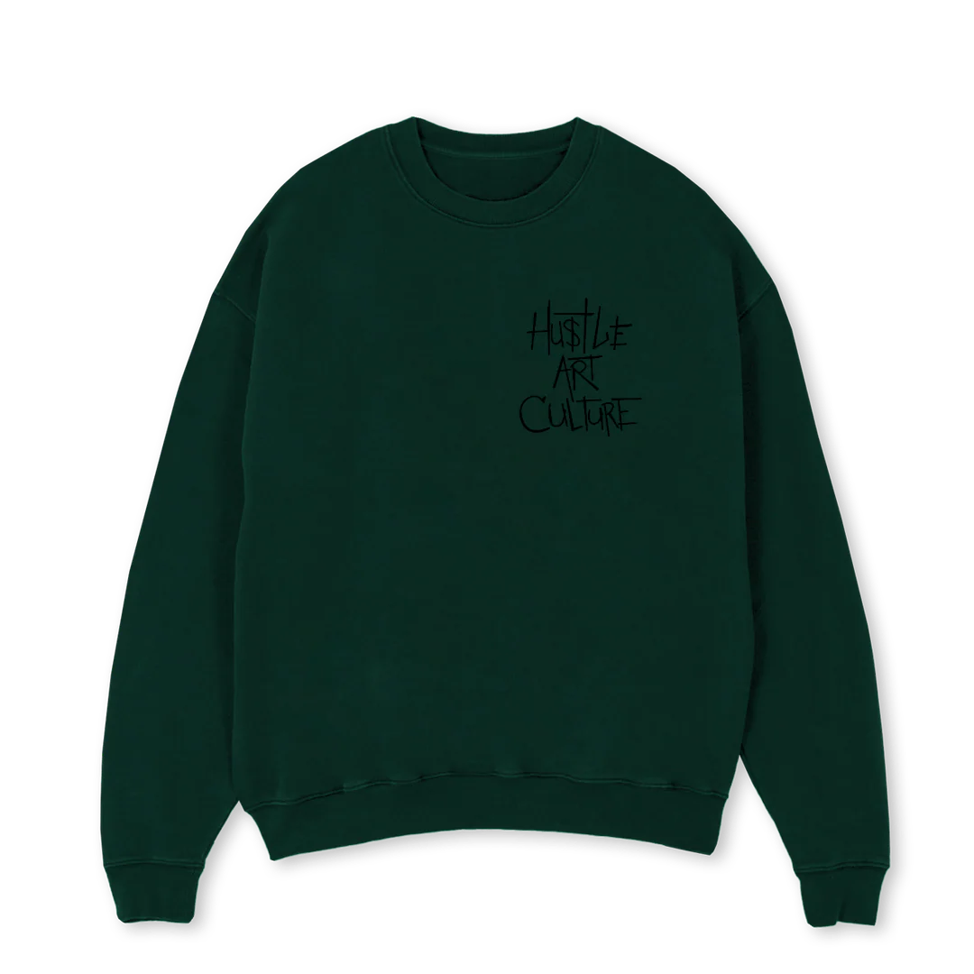 GHAC Wild Green Oversized Crewneck Sweater.