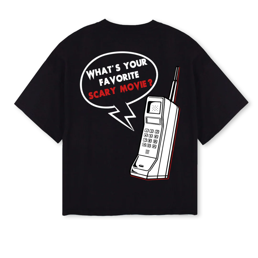 GHOSFACE Black Oversized Boxy Tee. - Image 2