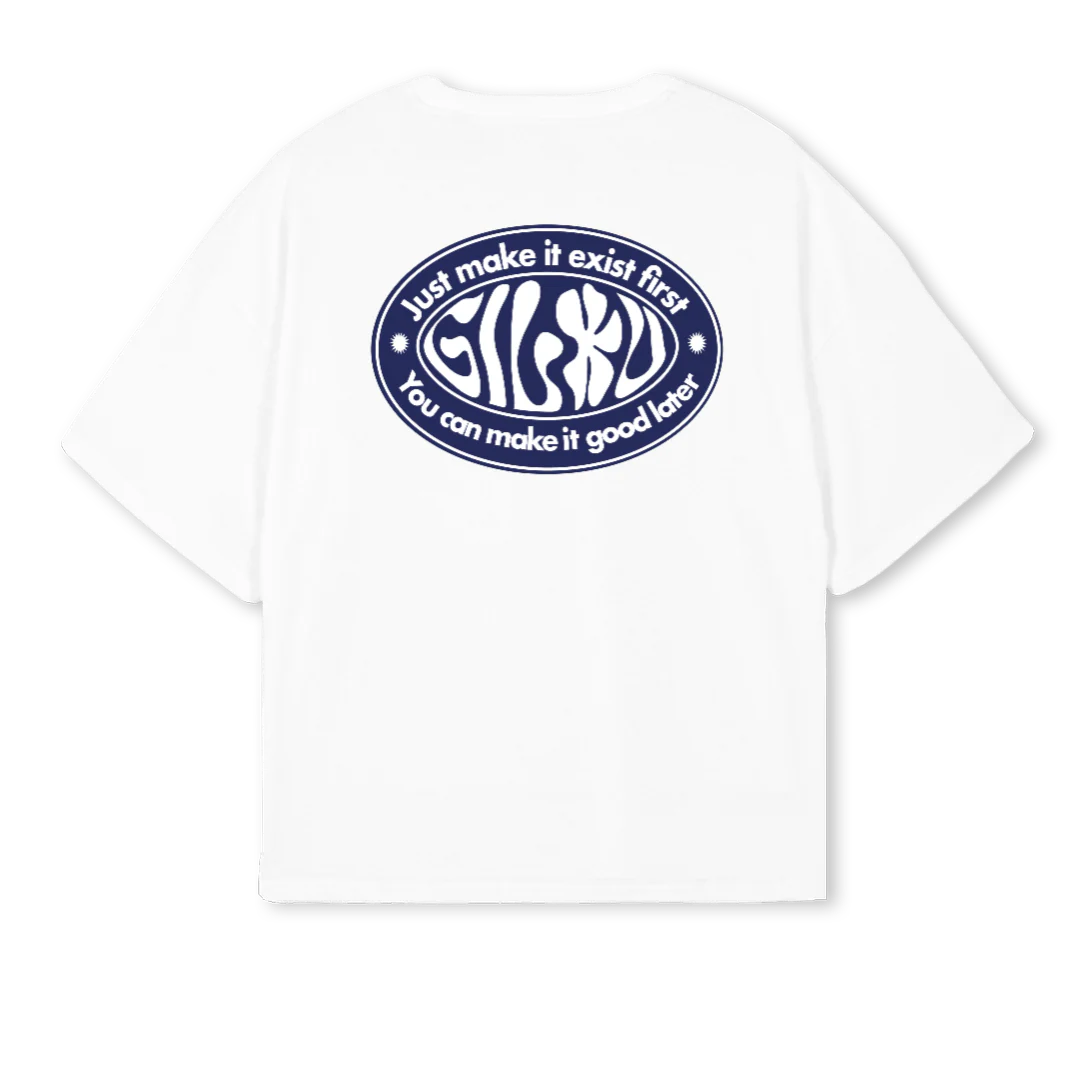 GILOUSHIRTONE White Oversized Boxy Tee. - Image 2