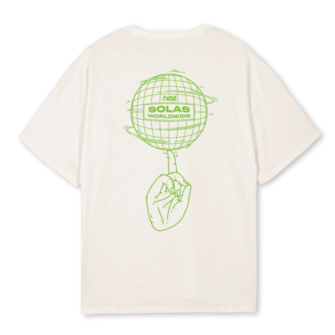 GLOBEE Vintage White Oversized Tee. - Image 2