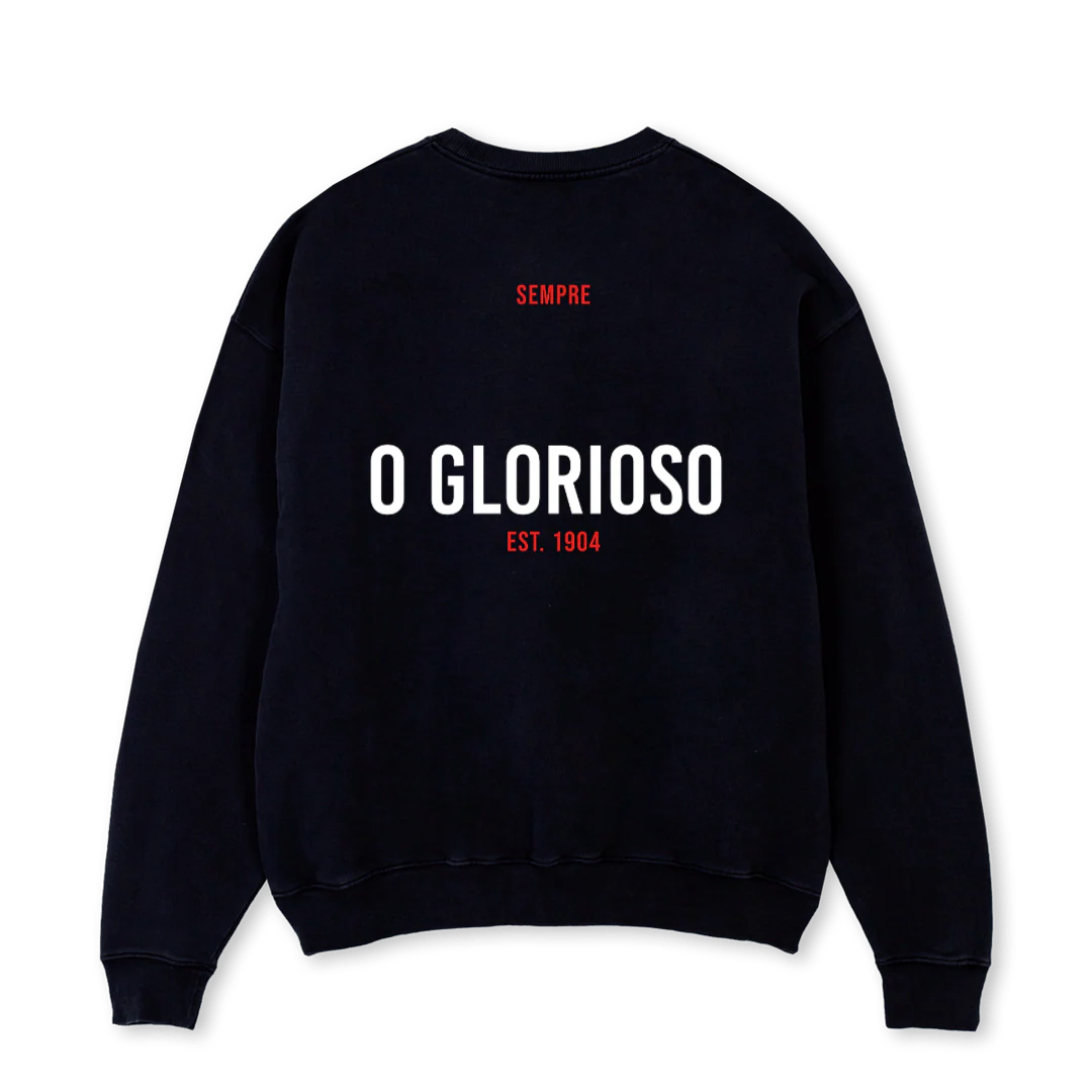 GLORIOSOSWEATERONE Black Oversized Crewneck Sweater. - Image 2
