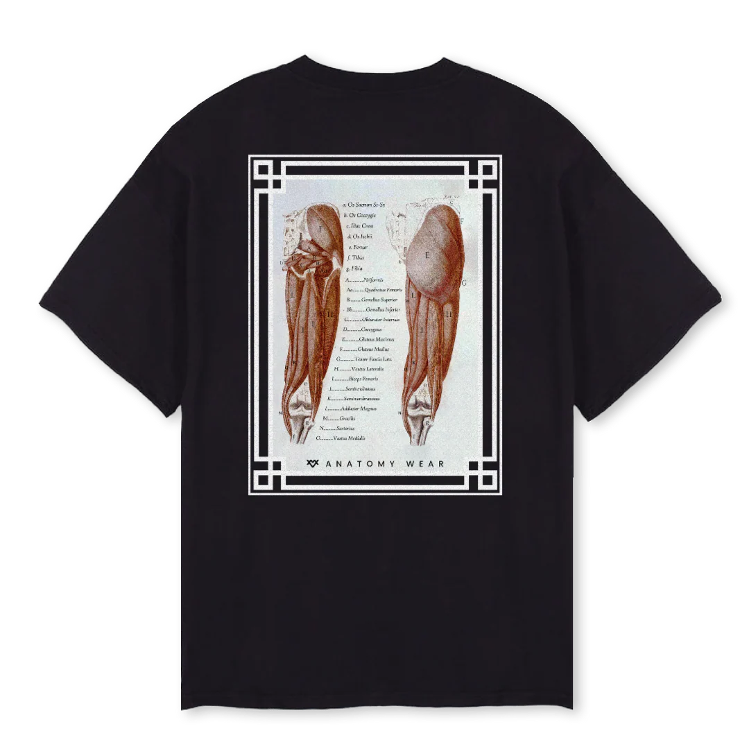 GLUTEUS MAXIMUS Black Oversized Tee. - Image 2