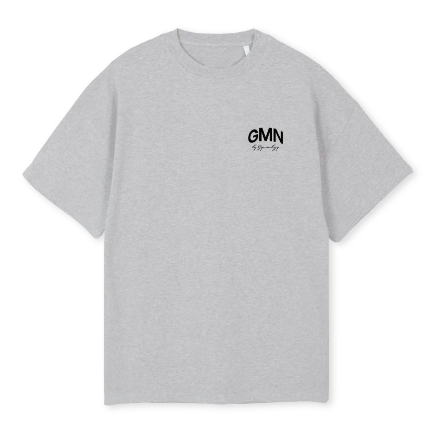 GMNBALL_2 Light Grey Marl Oversized Tee.