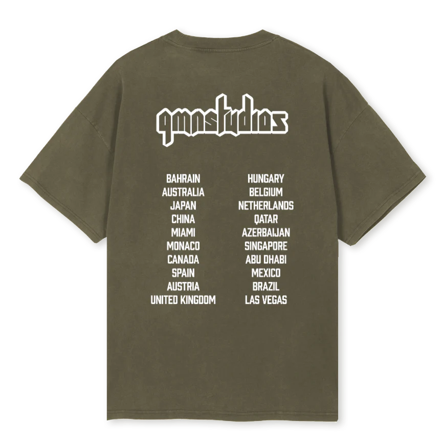 GMNTOURTEE Vintage Olive Oversized Tee. - Image 2