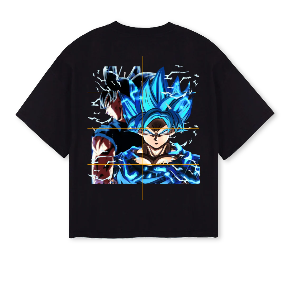 GOKU Black Oversized Boxy Tee. - Image 2