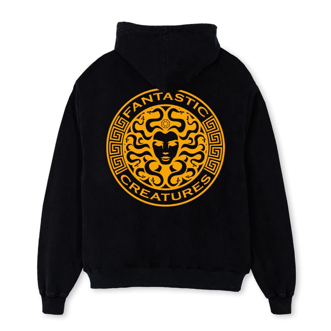 GOLDENMEDU Black Oversized Hoodie. - Image 2