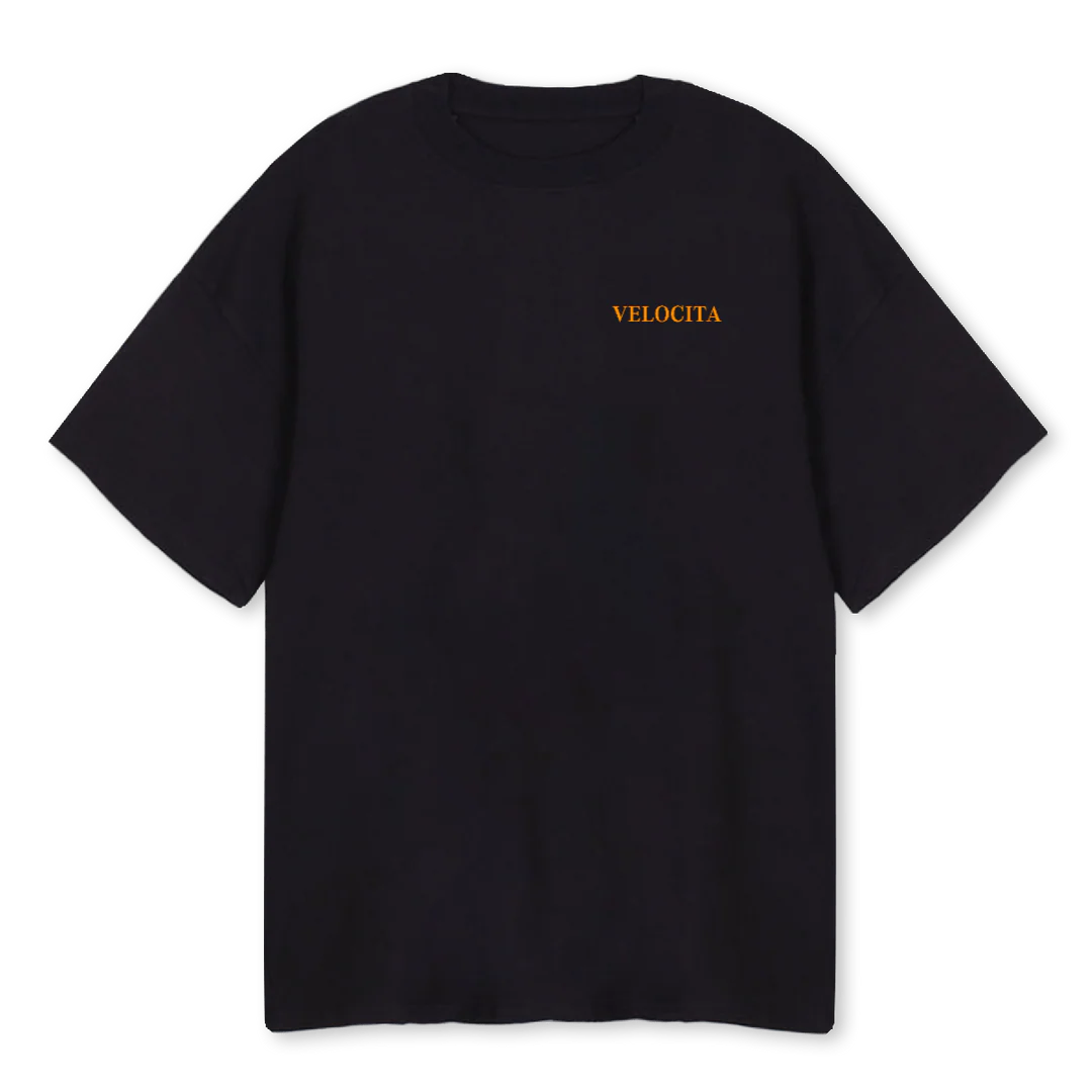 GOLDMERCEDES Black Oversized Tee.