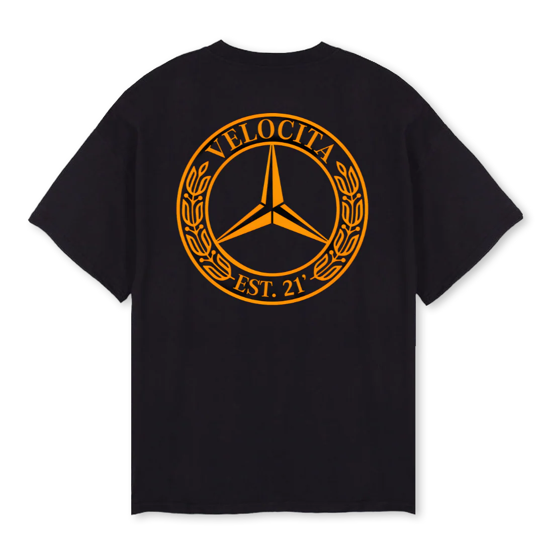 GOLDMERCEDES Black Oversized Tee. - Image 2