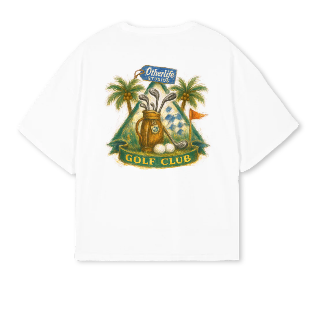 GOLFCAMIBLANCA White Oversized Boxy Tee. - Image 2