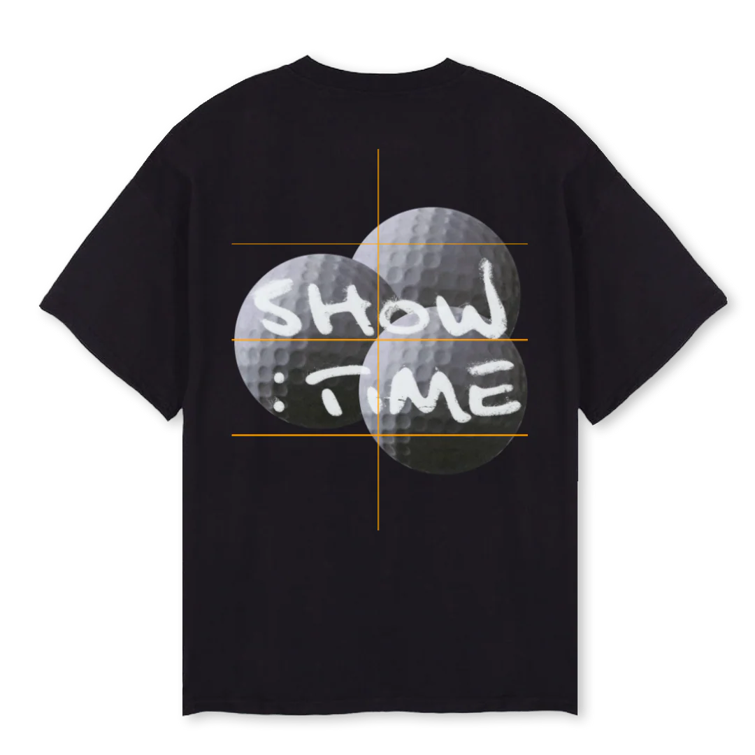 GOLFDISCO Black Oversized Tee. - Image 2