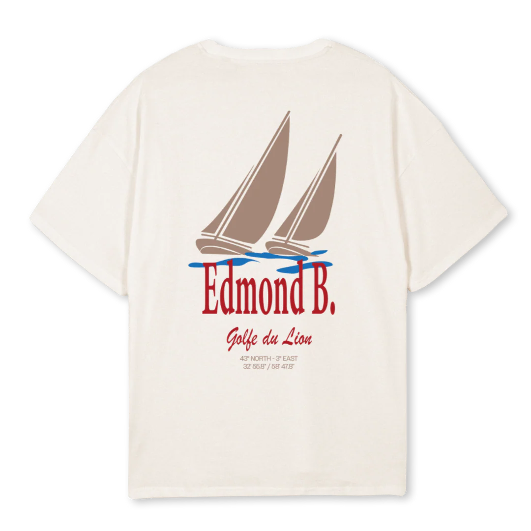 GOLFE DU LION Vintage White Oversized Tee. - Image 2