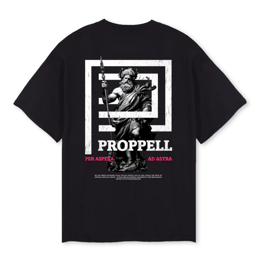 GOS PARII Black Oversized Tee. - Image 2