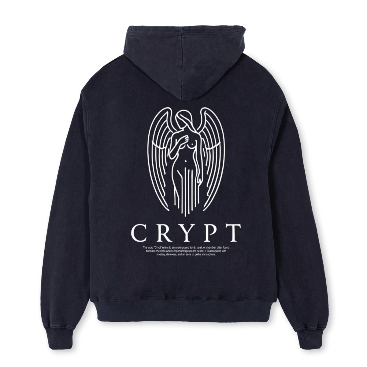 GOTHIK  Vintage Black Oversized Hoodie. - Image 2