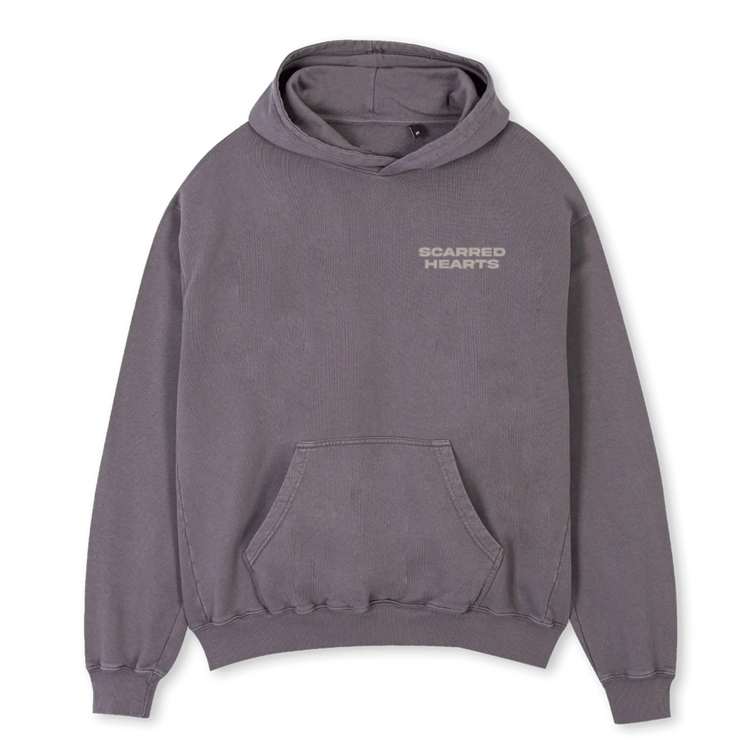 GPTFBIG Pigment Grey Oversized Hoodie.