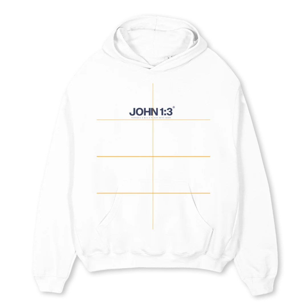 GRACEHOODIESWHITE White Oversized Hoodie.
