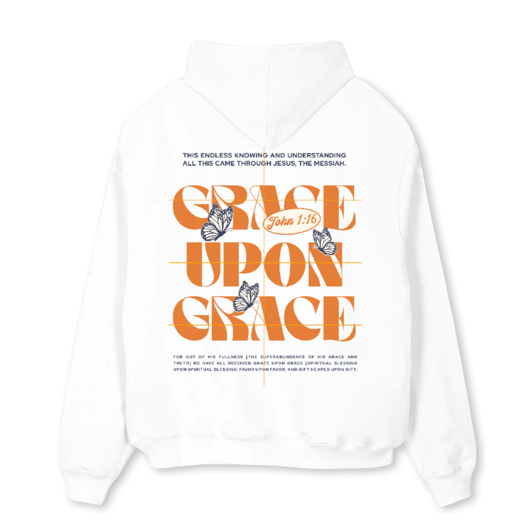 GRACEHOODIESWHITE White Oversized Hoodie. - Image 2