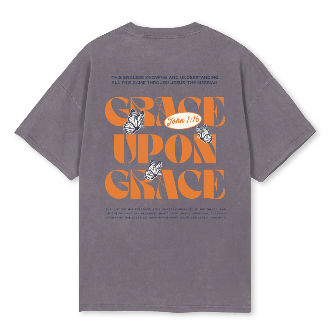 GRACETGREYOK Pigment Grey Oversized Tee. - Image 2