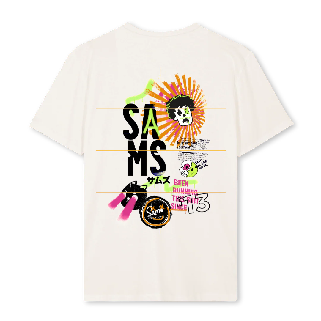 GRAFFITEE Vintage White Regular Tee. - Image 2