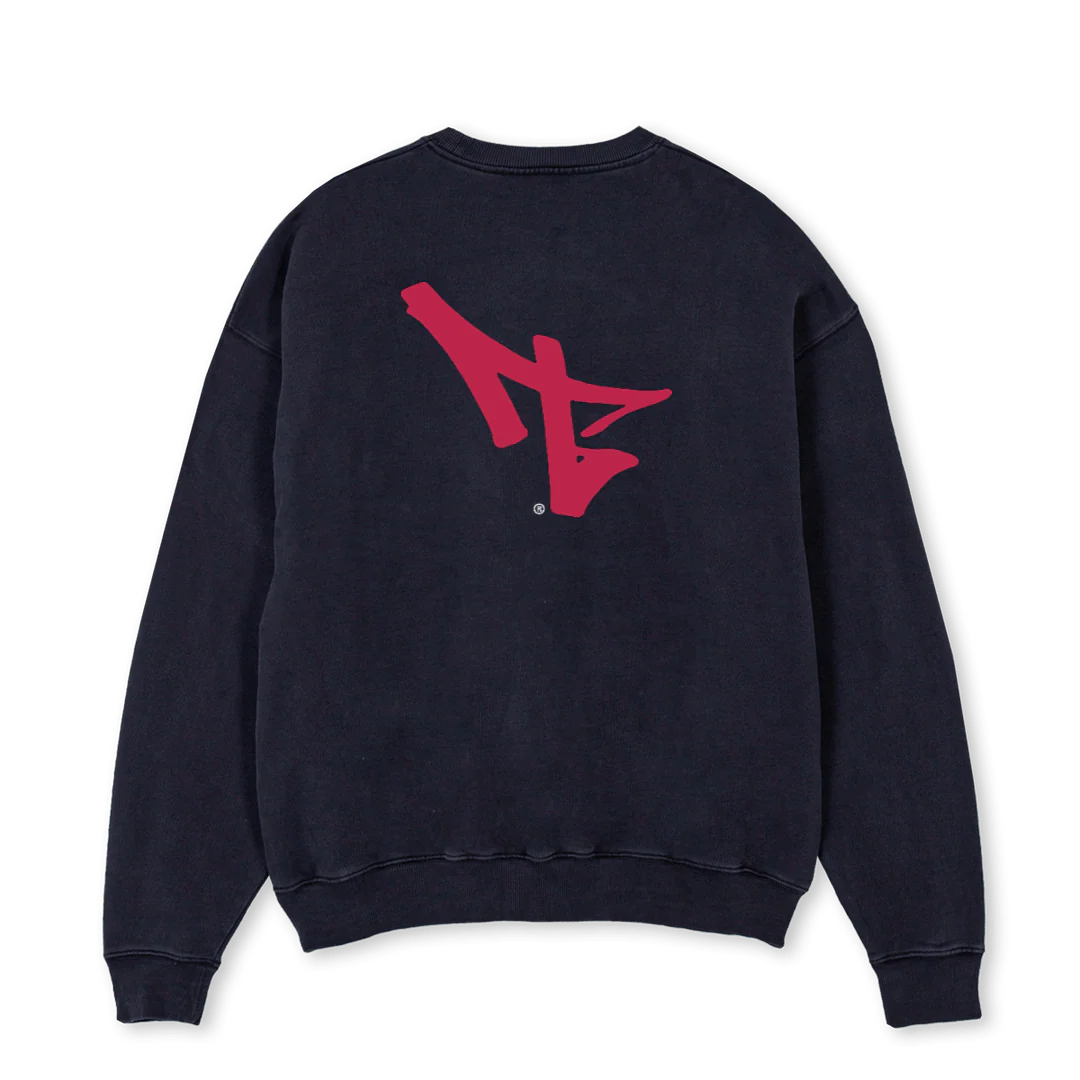GRAFFITI MAGENTAVIVA Vintage Black Oversized Crewneck Sweater. - Image 2
