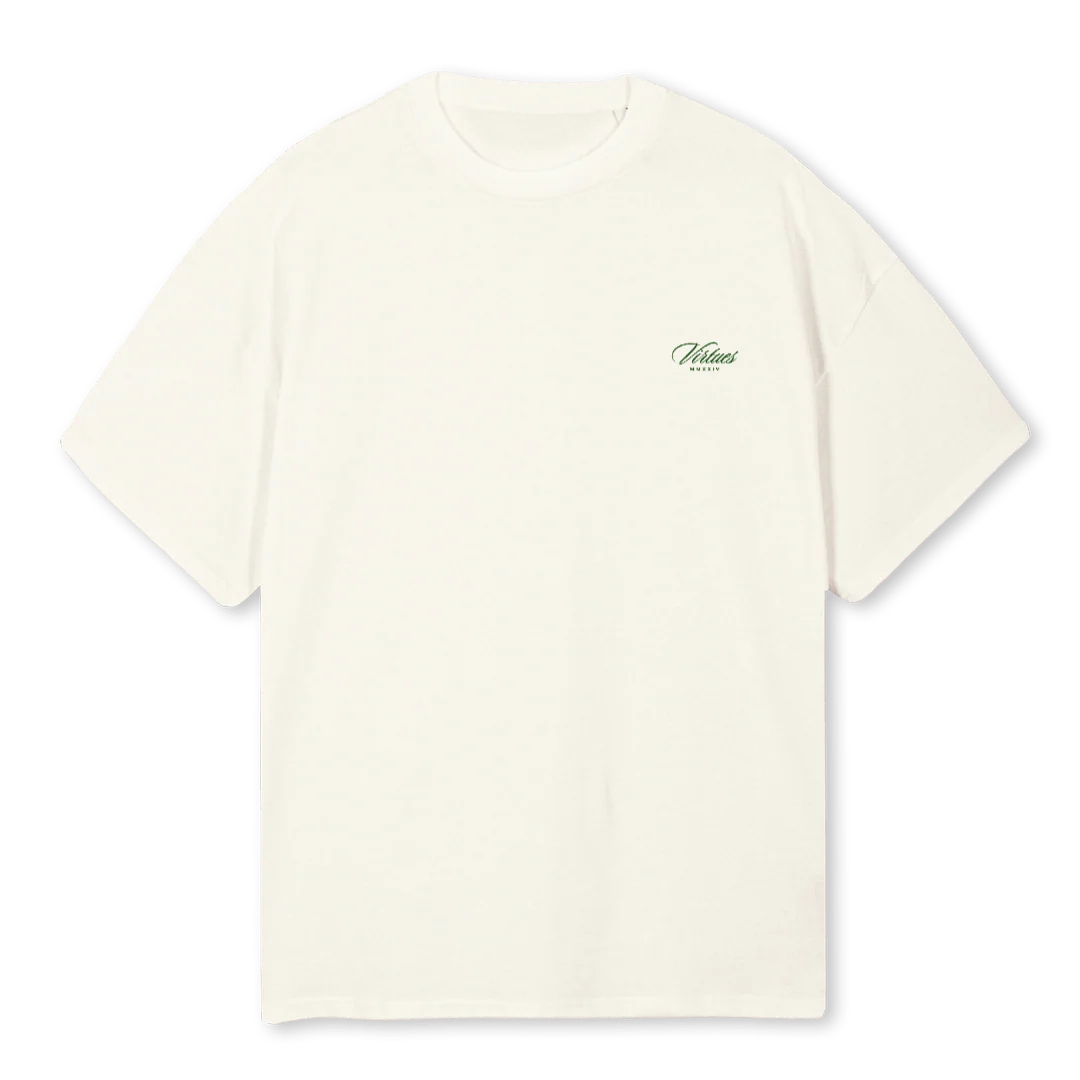 GRAPHIC  Cream Oversized Tee.