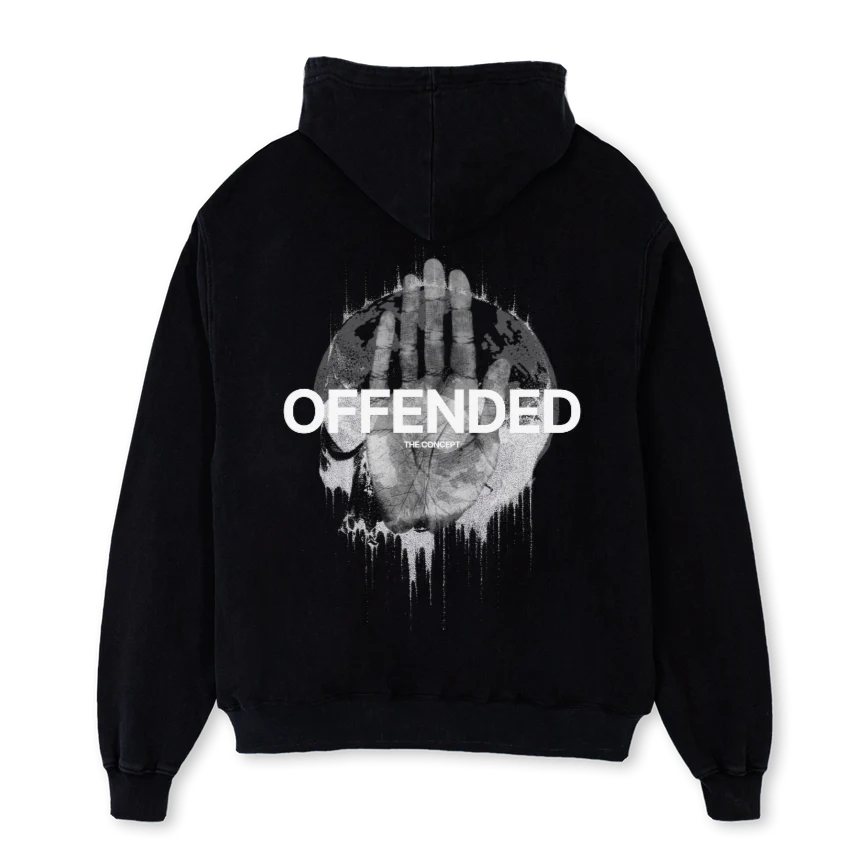 GRAPHICHOODIE Black Oversized Hoodie. - Image 2