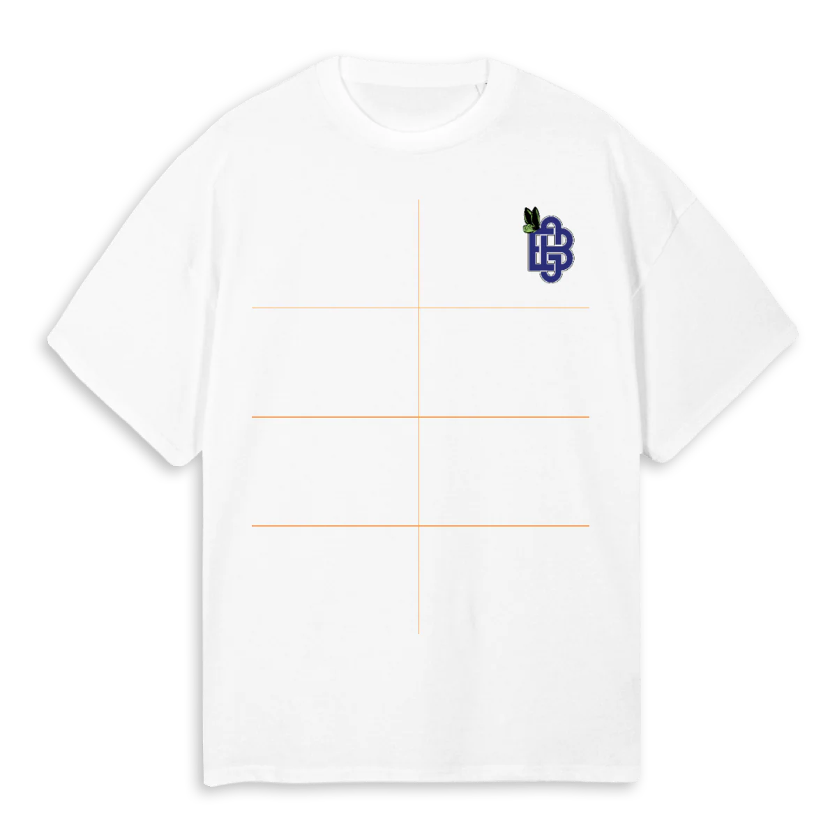 GRATEFULBUTTERFLY White Oversized Tee.