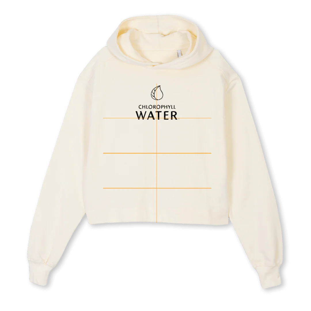 GRAZIHOODIE Cream Cropped Hoodie.