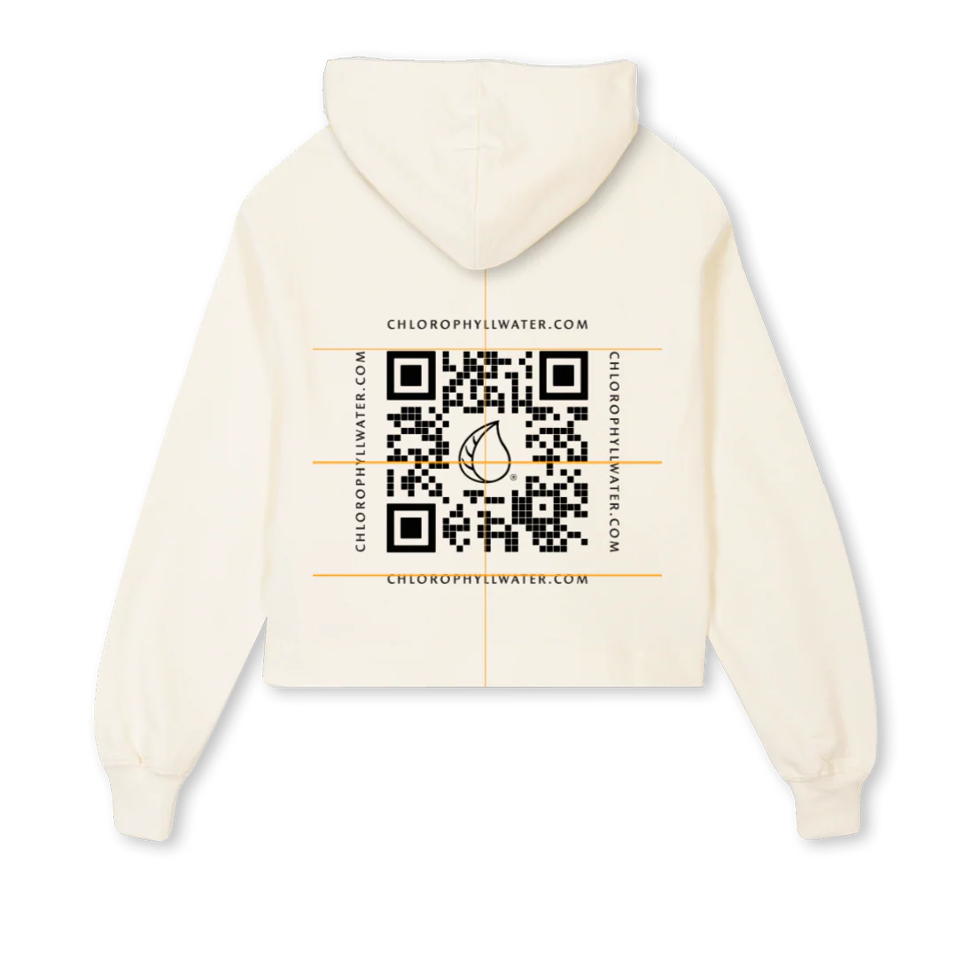 GRAZIHOODIE Cream Cropped Hoodie. - Image 2
