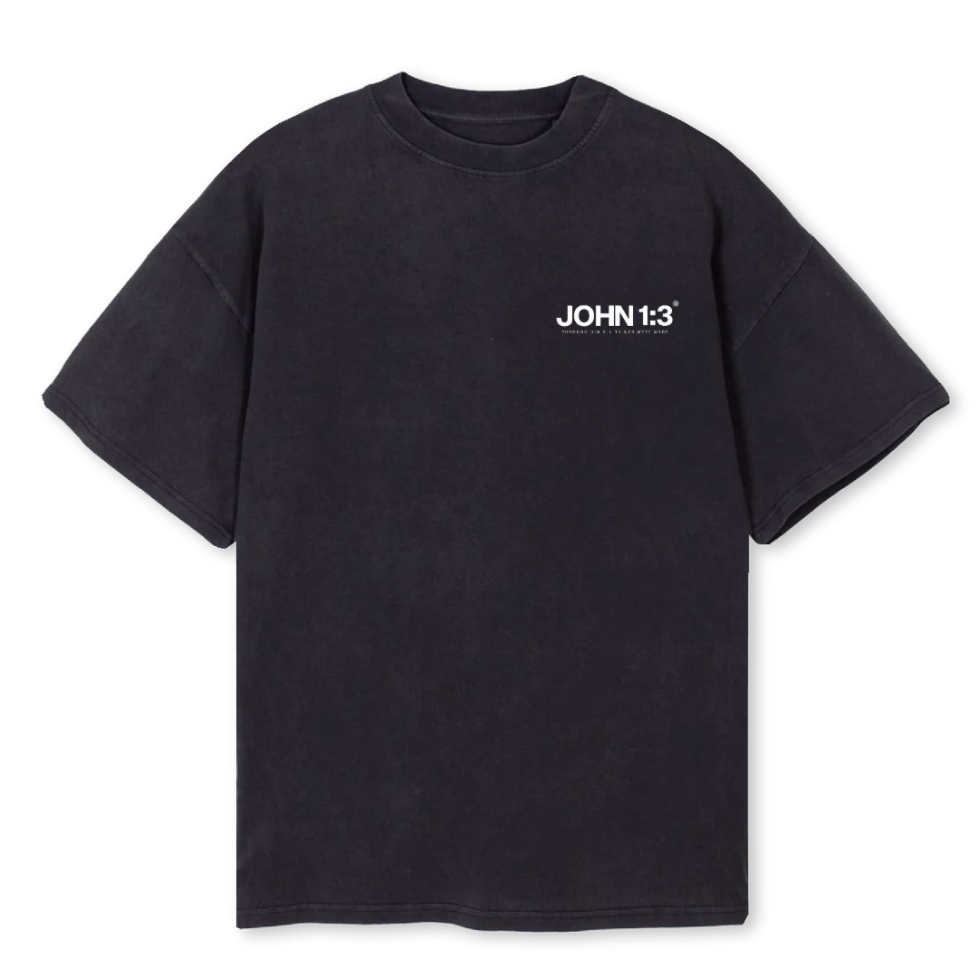 GREATISTHSIRTBLACK Vintage Black Oversized Tee.