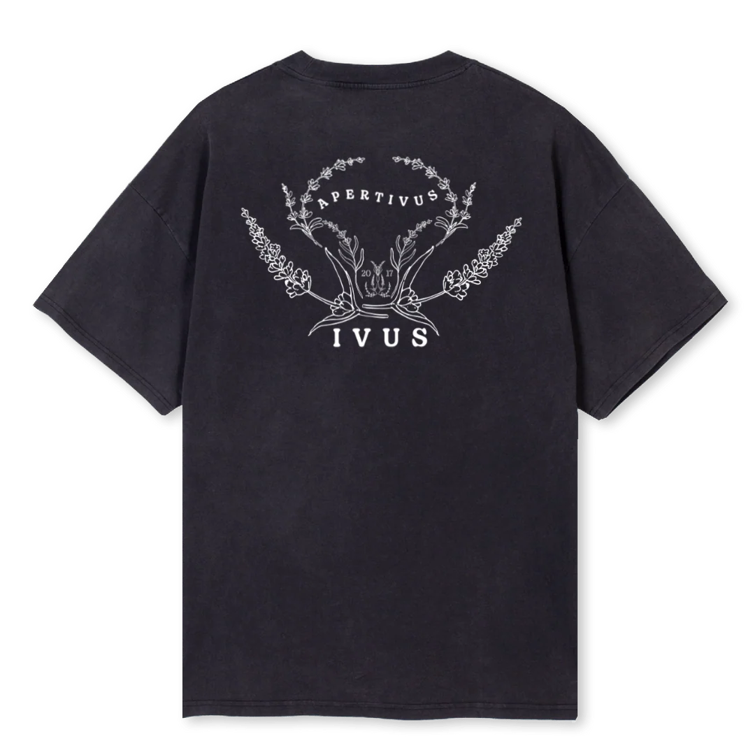 GREEN APERTIVUS Vintage Black Oversized Tee. - Image 2