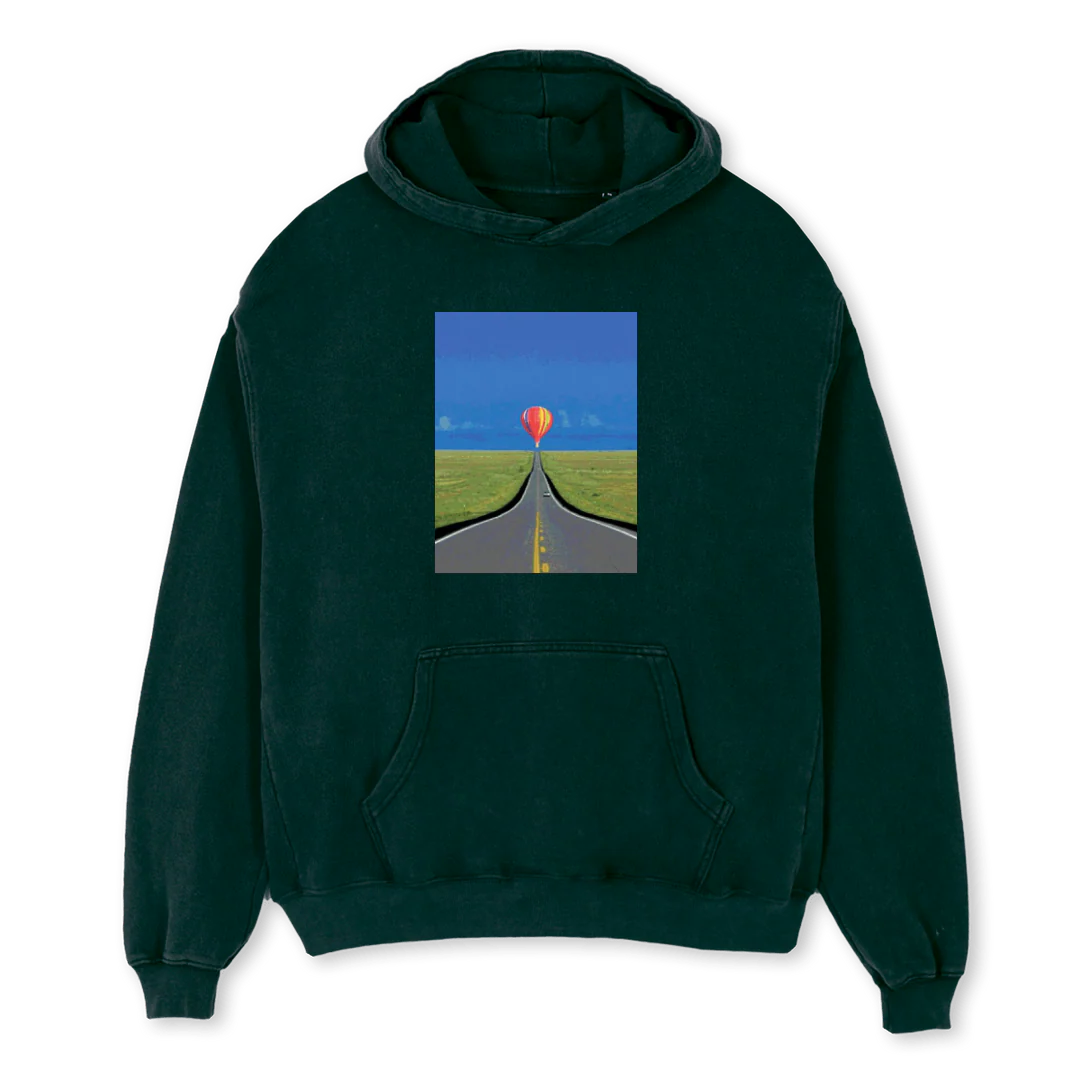 GREEN HOODIE Wild Green Oversized Hoodie.