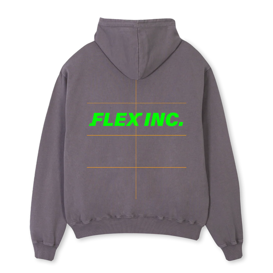 GREEN Pigment Grey Oversized Hoodie. - Image 2