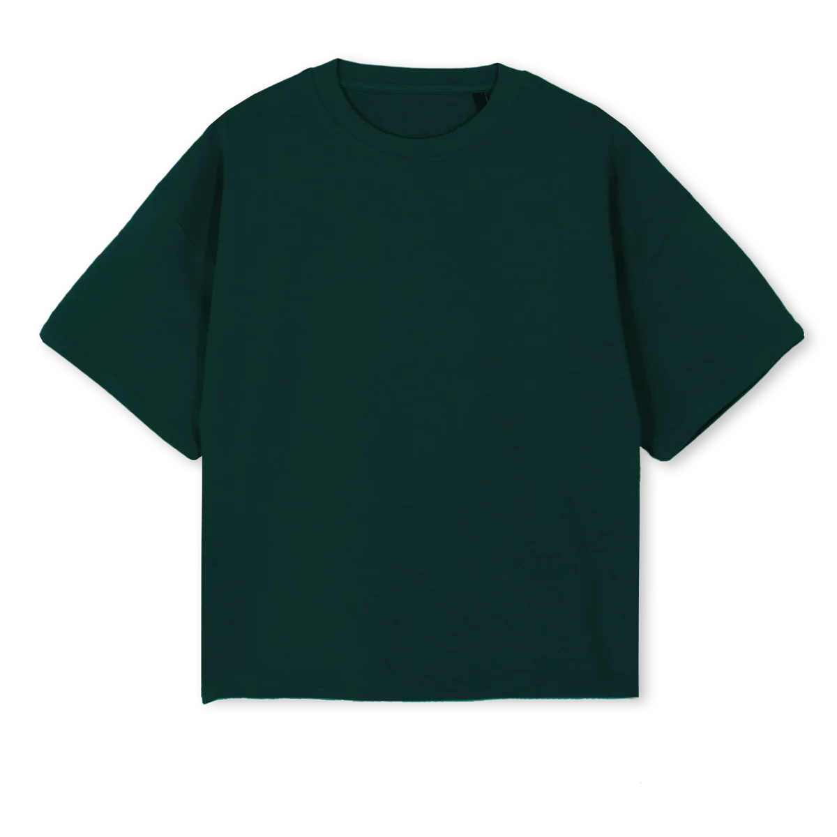 GREENBXYCREAMWLNESS Wild Green Oversized Boxy Tee.