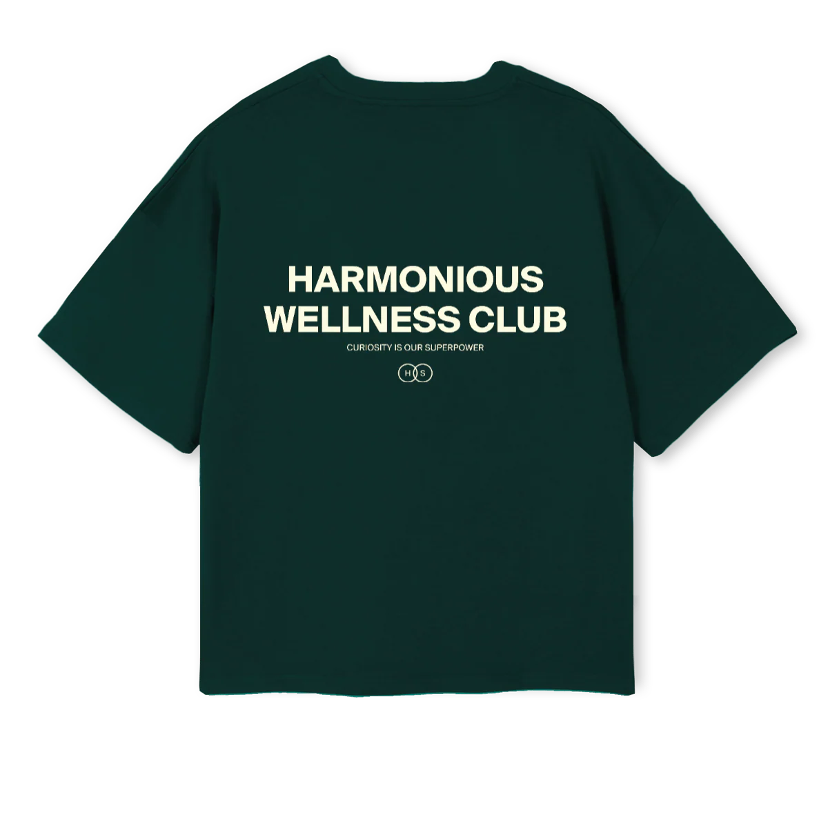 GREENBXYCREAMWLNESS Wild Green Oversized Boxy Tee. - Image 2