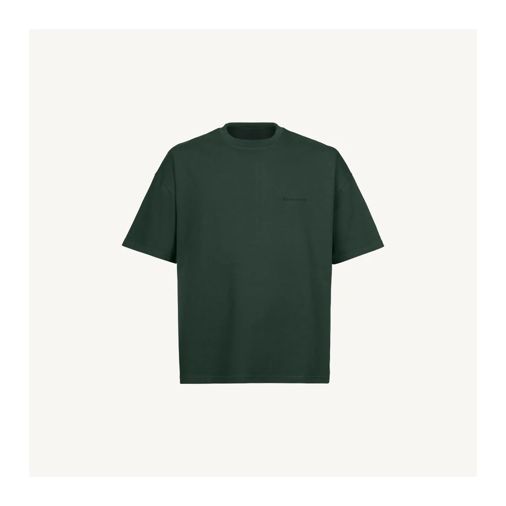 greenembroidery Wild Green Oversized Boxy Tee.