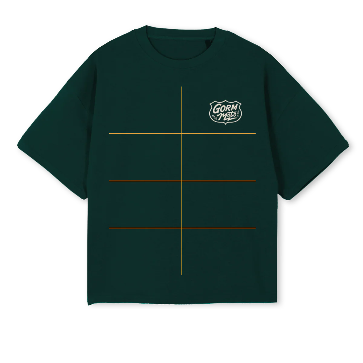 GREENGM Wild Green Oversized Boxy Tee.
