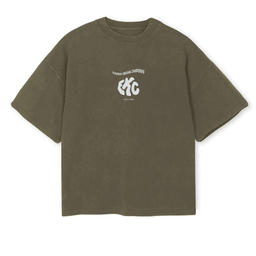 EKCTEEFINAL_VO Vintage Olive Oversized Boxy Tee