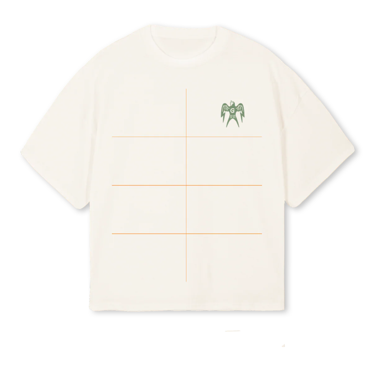 GREENTAKEOFF Vintage White Oversized Boxy Tee.