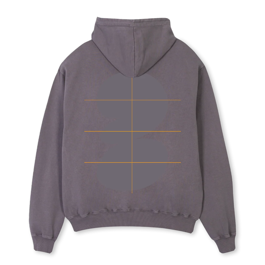 GREY HOO Pigment Grey Oversized Hoodie. - Image 2