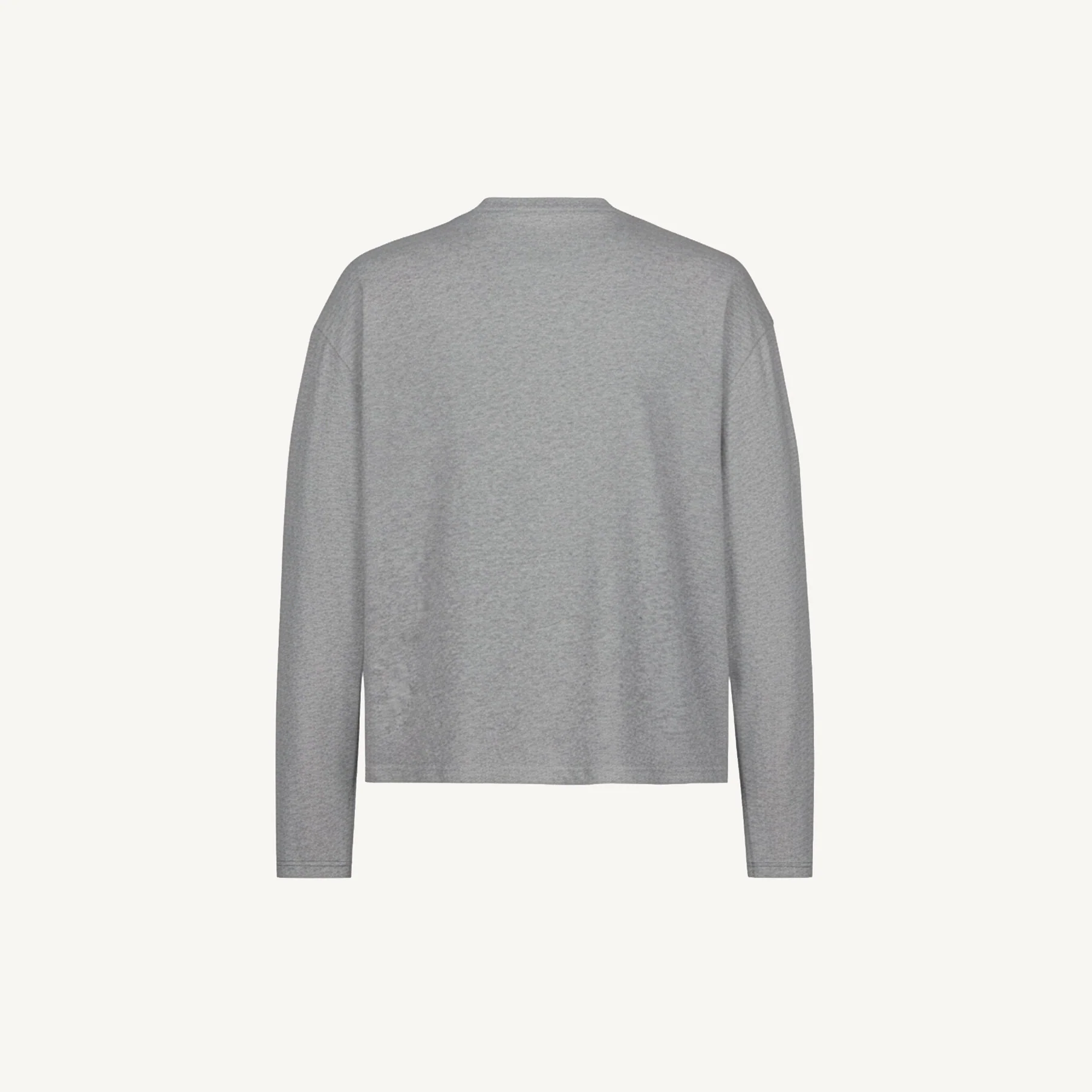 Grey Marl Oversized Boxy LS Tee. - Image 11
