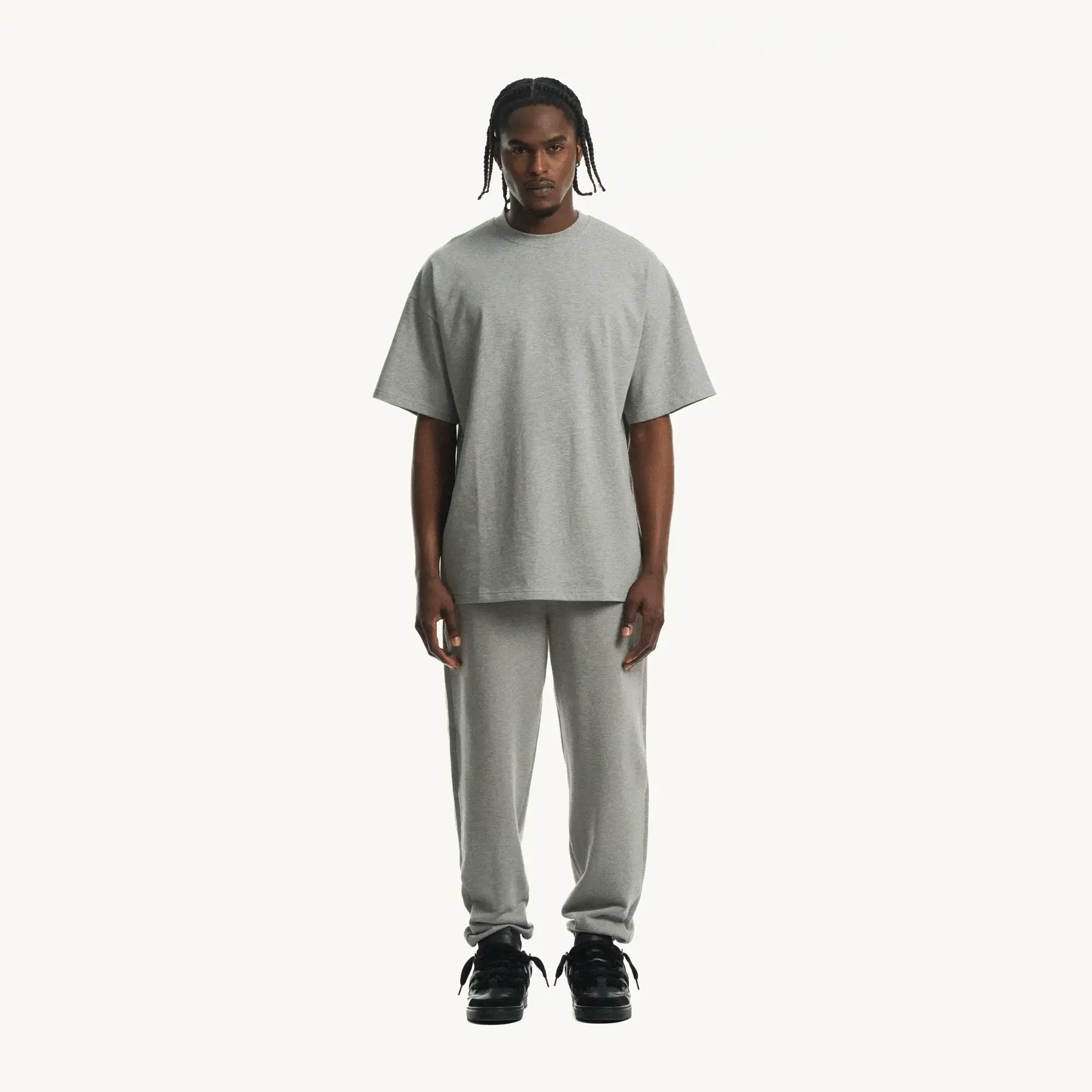 Grey Marl Oversized Tee. - Image 3