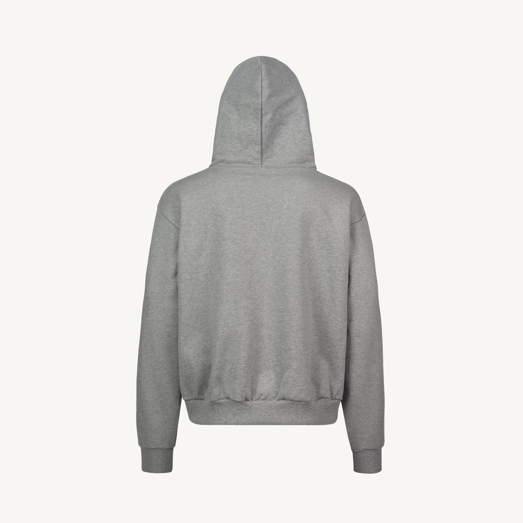 Grey Marl Oversized Zipped Hoodie. - Image 4