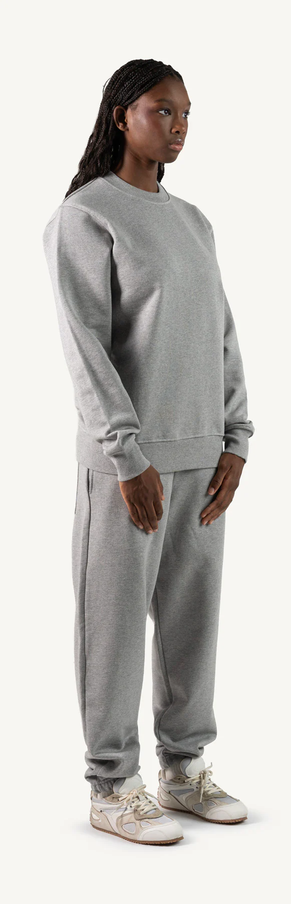 Grey Marl Regular Crewneck Sweater. - Image 11